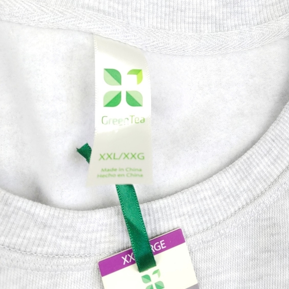 NWT Green Tea Colorblock Cozy Tunic/Sweatshirt - Picture 4 of 9